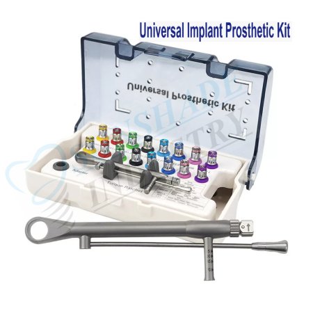 Dental Universal Implant Prosthetic Kit – Torque Wrench & Screwdriver Set (15–70 Ncm)